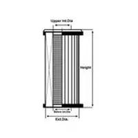 Cartuccia abbattimento polveri in Poliestere.